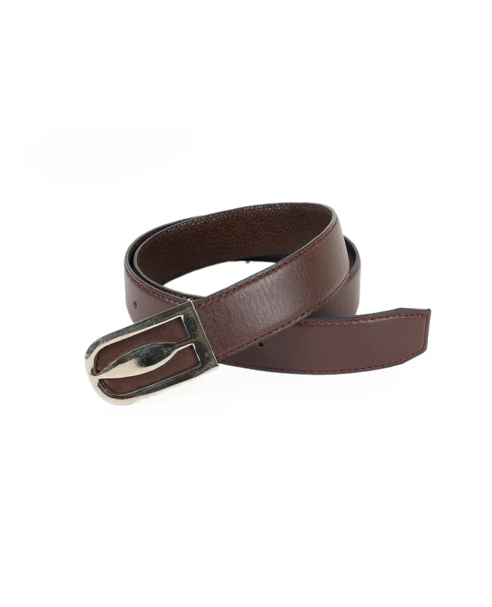 MEN LEATHER BELT 01035 (BROWN)